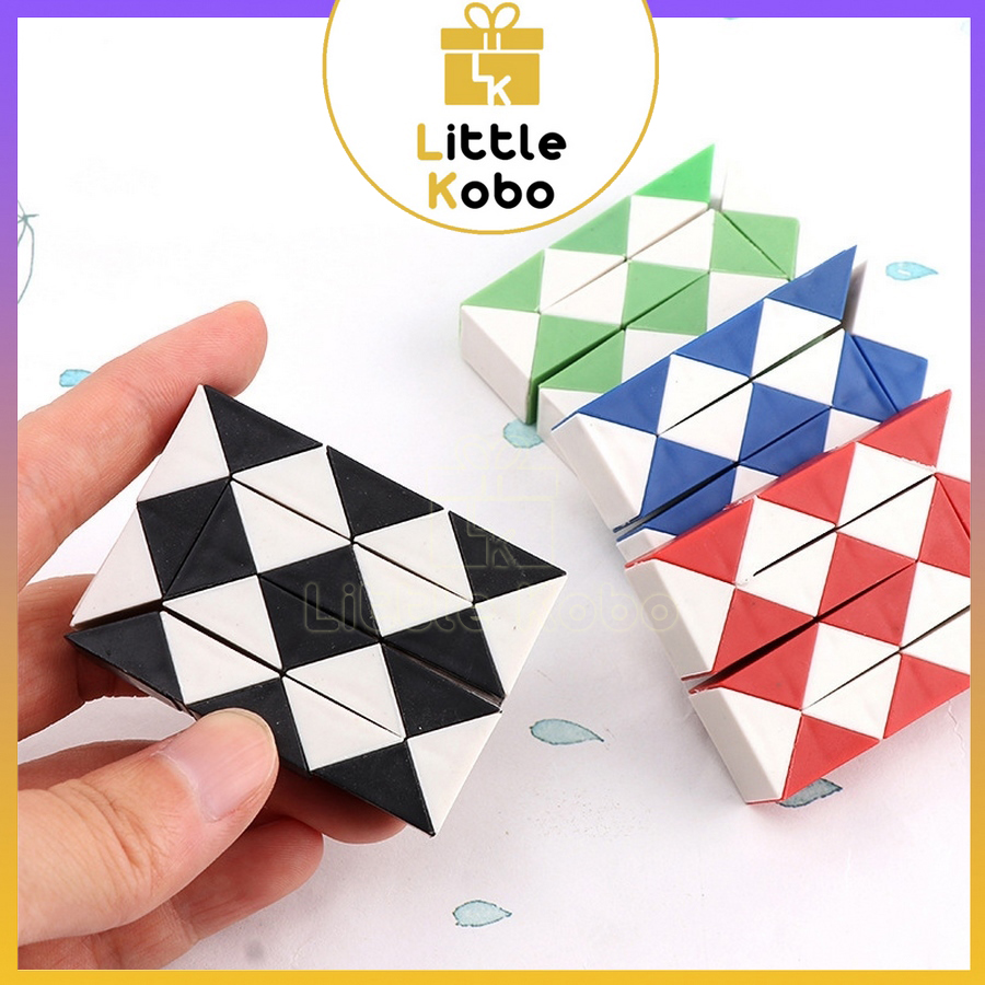 Rubik Snake Mini 24 Đoạn Rubic Biến Thể Rắn Đồ Chơi Trí Tuệ Trẻ Em Phát Triển Tư Duy - Little Kobo