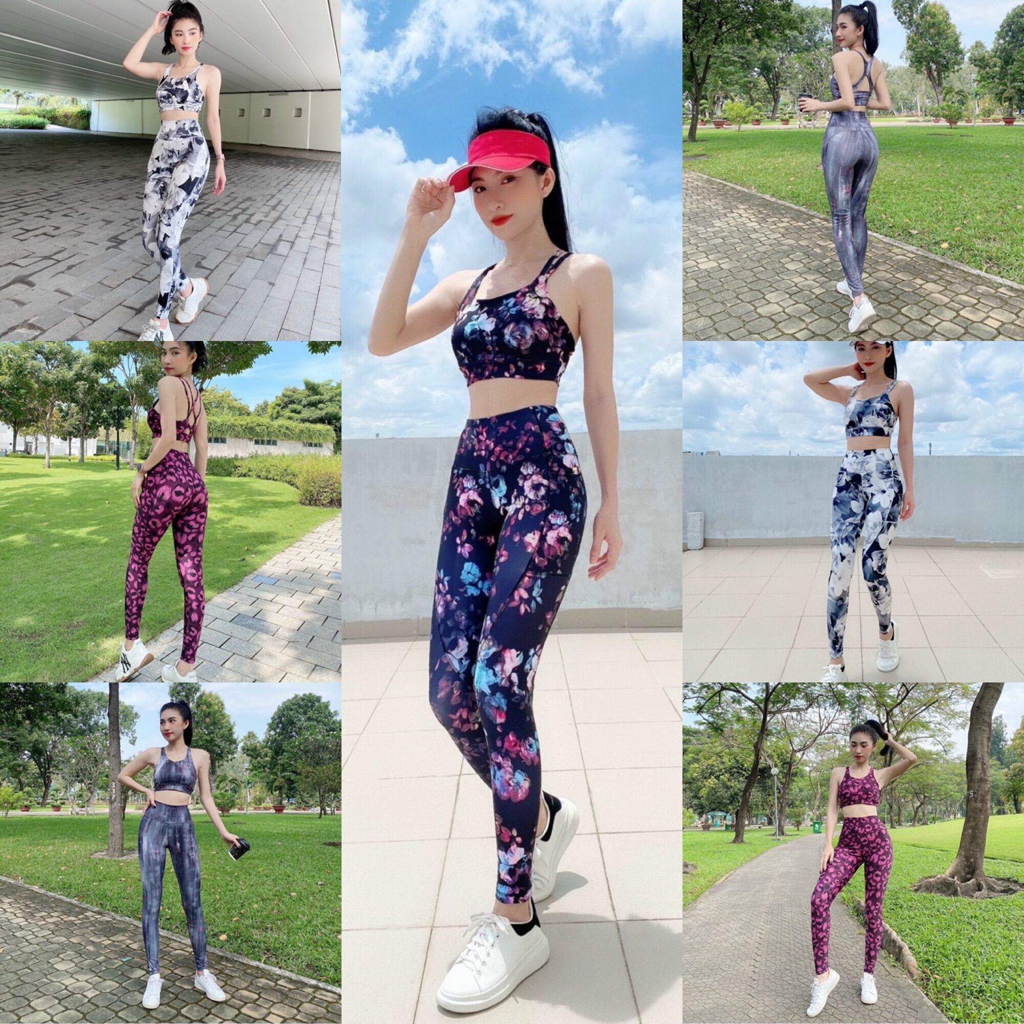 Sét Tập Quần dài áo Bra cho chị em siêu xịn
