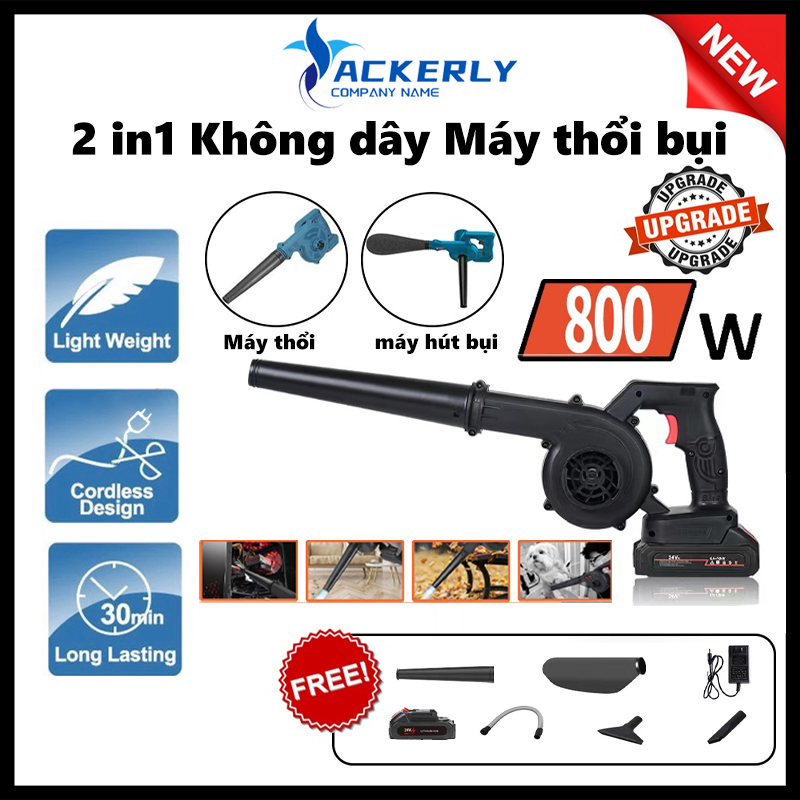 Máy thổi bụi - hút bụi 800w- thổi hút 2 trong 1 - -máy thổi hút bụi công suất lớn 18000rpm mô tơ 100% dây đồng
