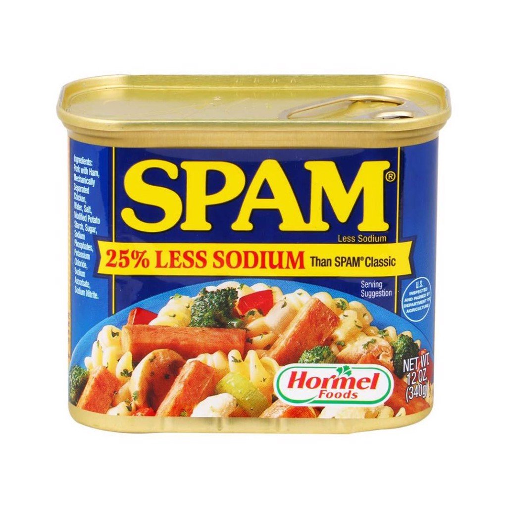 Thịt hộp spam giảm mặn 340g nhập khẩu mỹ