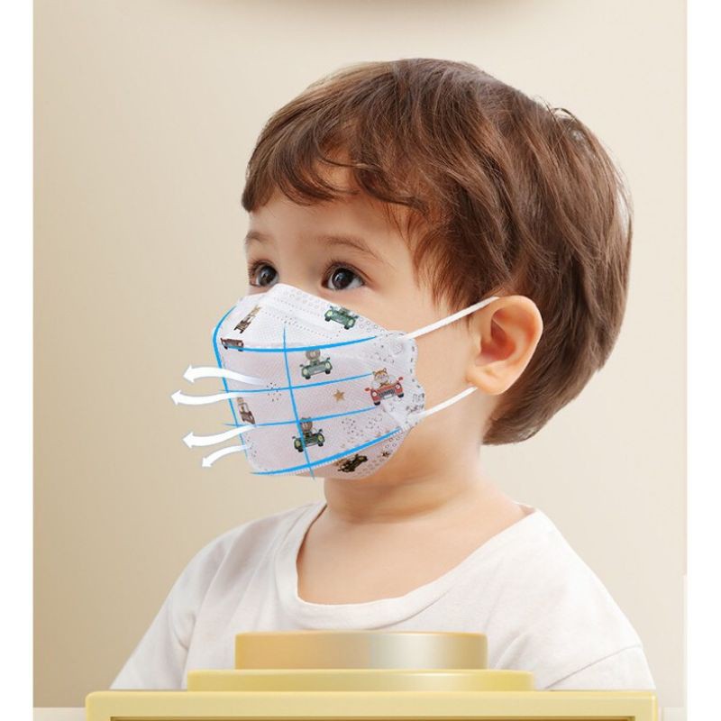 (QUÀ TẶNG) Khẩu trang KF94 hàn quốc cho bé 4 lớp chống bụi vi khuẩn chắn gió bảo vệ sức khỏe