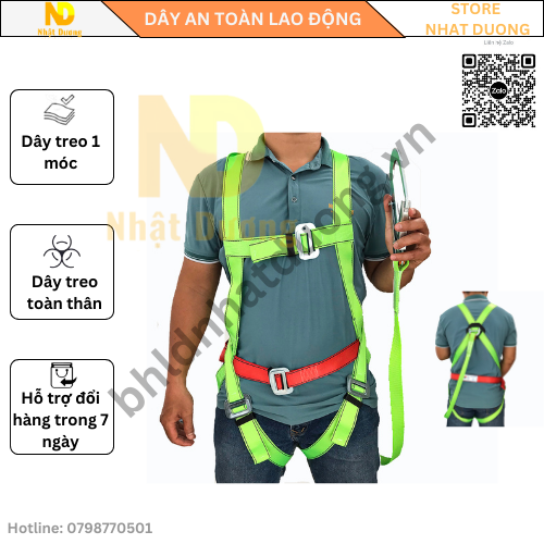 Dây đai an toàn toàn thân 1 móc TT01