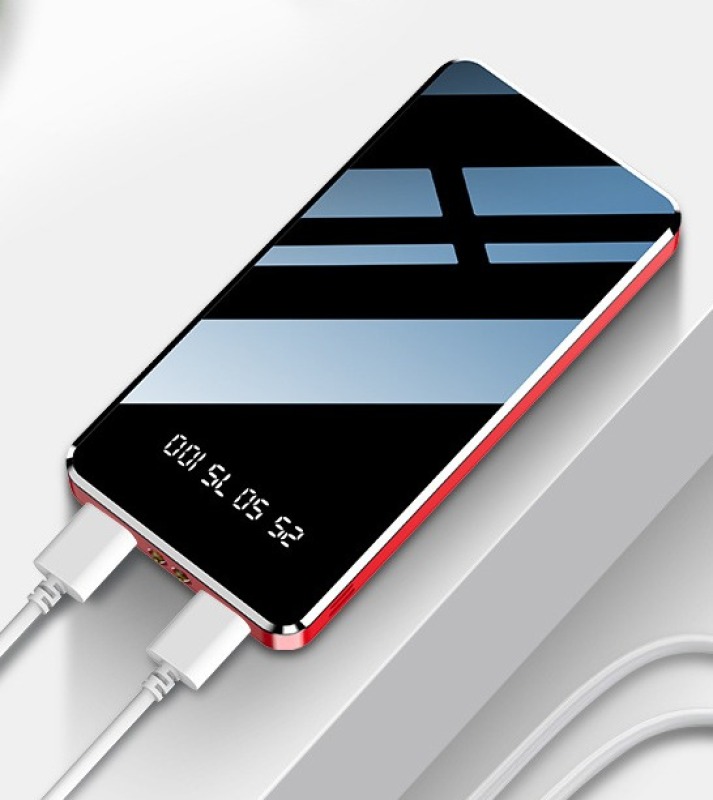 [MIỄN PHÍ SHIP + TẶNG CÁP SẠC 25K ] SẠC DỰ PHÒNG LCD MẶT GƯƠNG CÓ HIỂN THỊ 28000MAH - PIN DỰ PHÒNG CAO CẤP, SANG CHẢNH, DUNG LƯỢNG KHỦNG