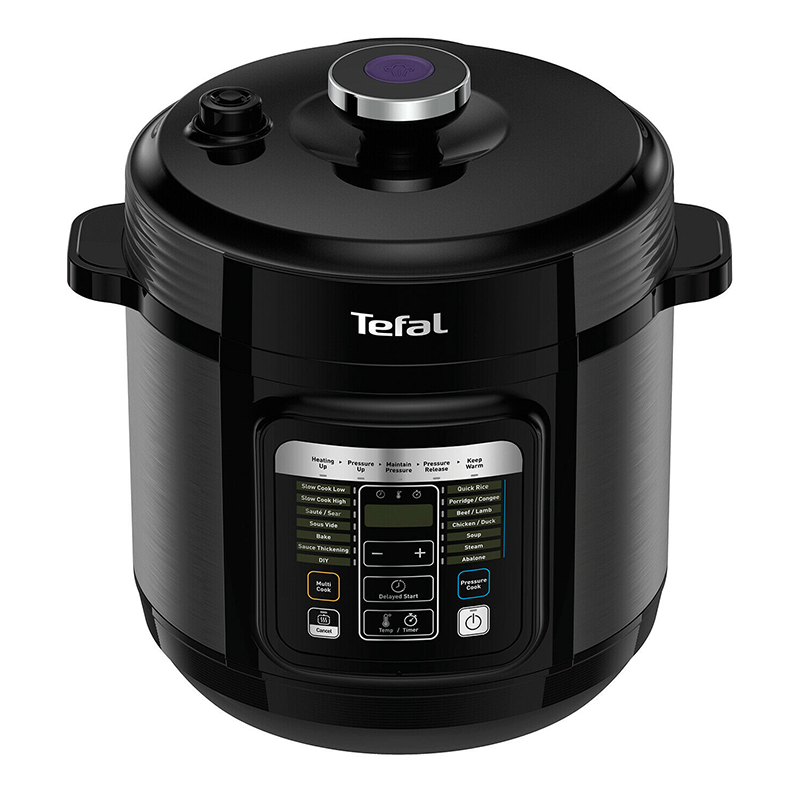 Nồi áp suất điện tefal cy601868 6 lít - công suất 1000w - dùng cho 8 người- hàng chính hãng