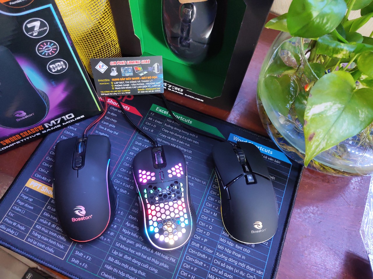 Chuột máy tính gaming led rgb bosston m730/ m750/ m710 - chuột gaming có dây giá rẻ