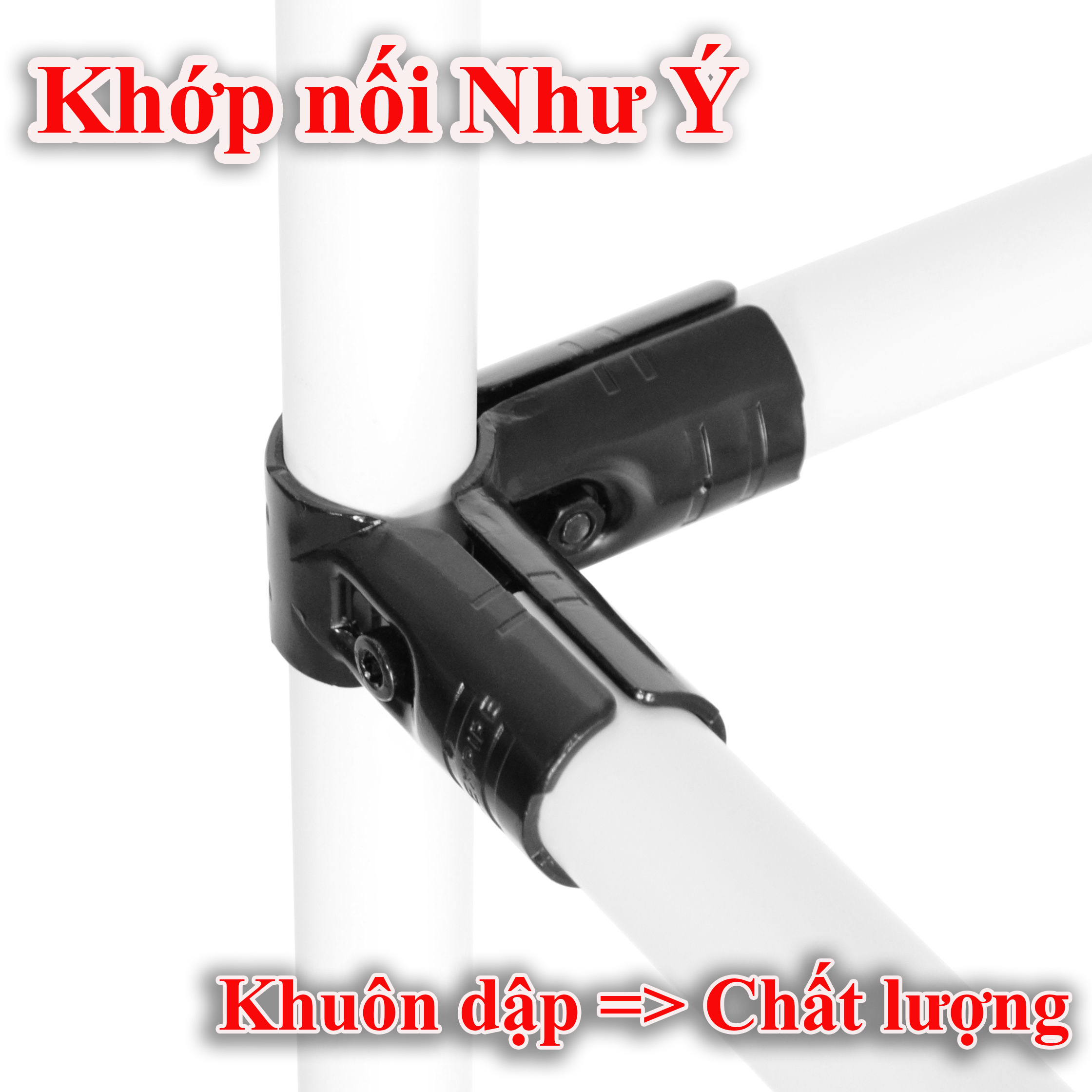 Khớp nối kim loại Hj-2 DIY  cho ống phi 27' 28' /Metal Joints