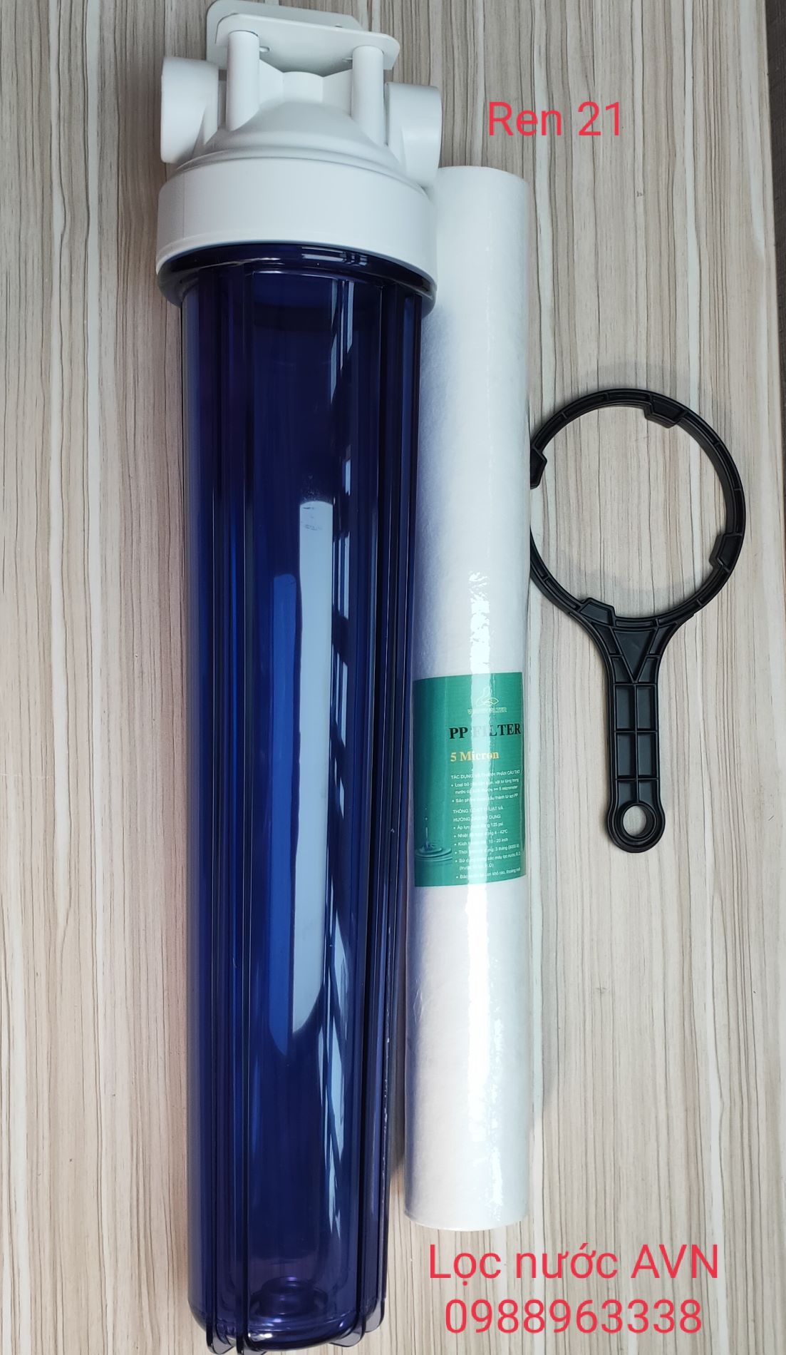 Cốc lọc trong 20 inch ren 21 và ren 27. bộ lọc thô, lọc thô đầu nguồn. cốc lọc thô 20 inch