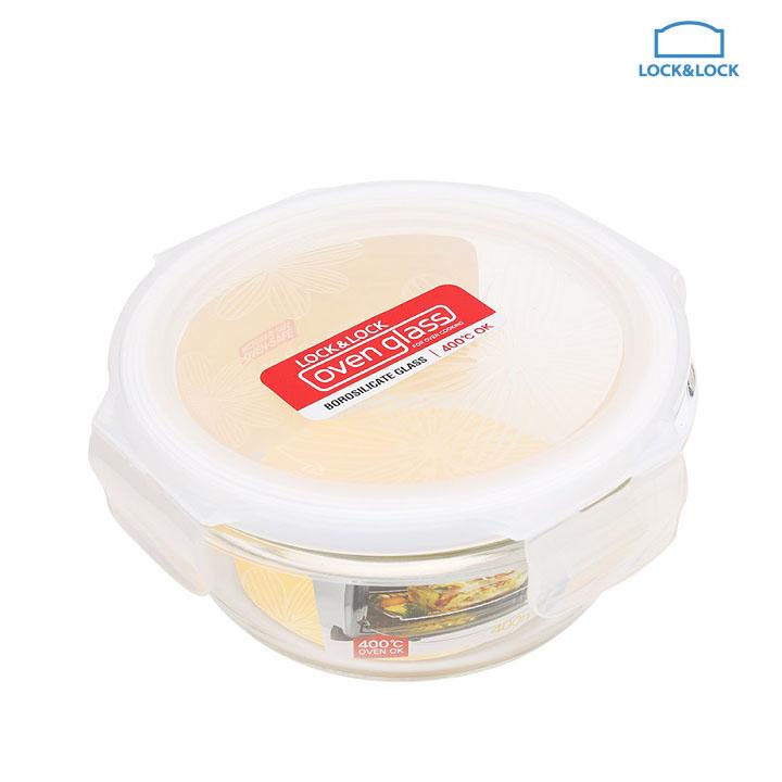 [HCM]Hộp thủy tinh chịu nhiệt Lock&Lock LLG822 - 400ml hình tròn