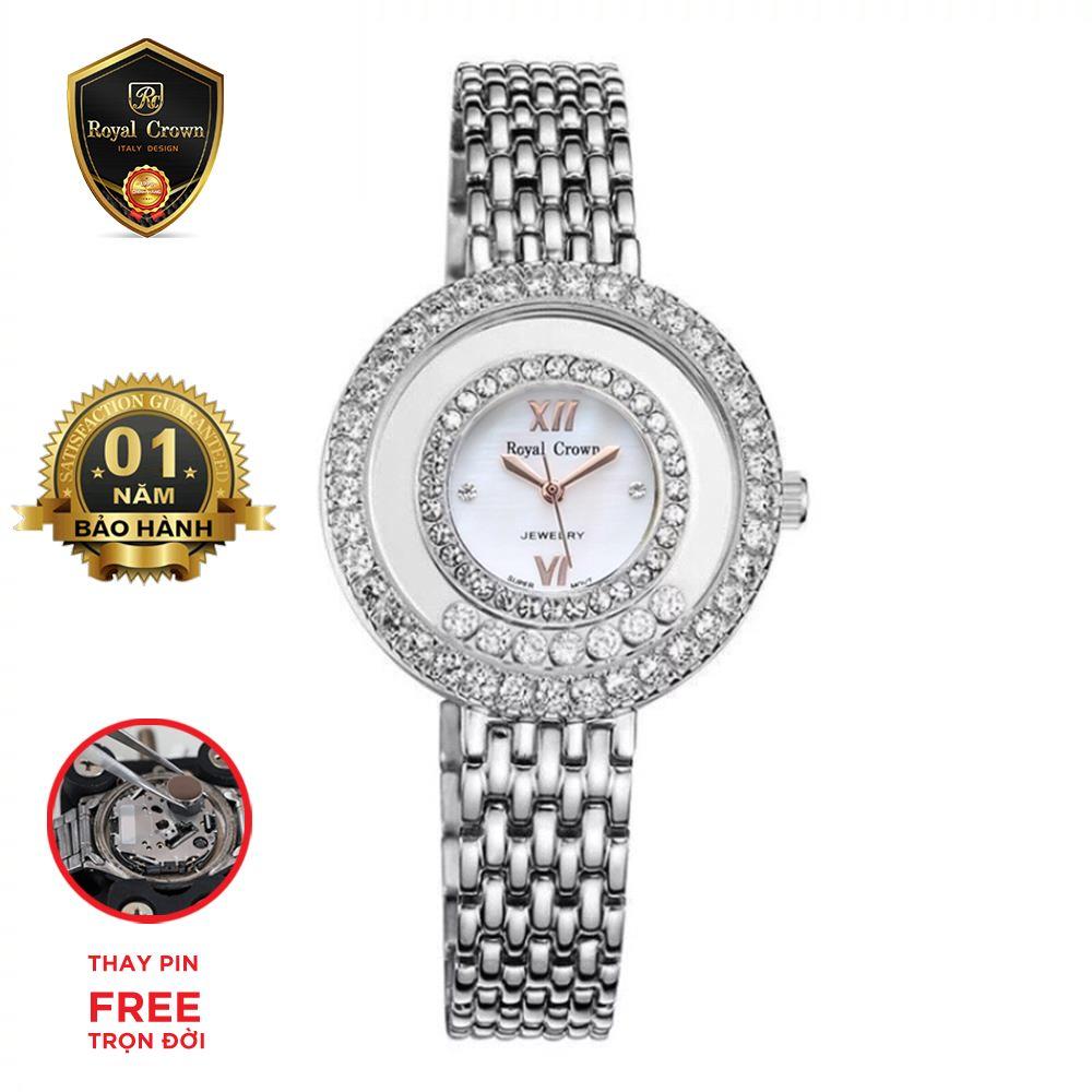Đồng hồ nữ chính hãng Royal Crown Italy 3628 dây thép