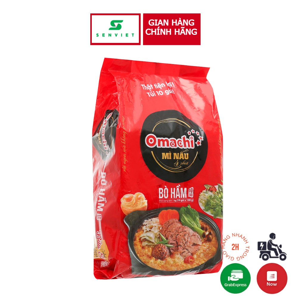 Mì Omachi nấu vị bò hầm lốc 1kg