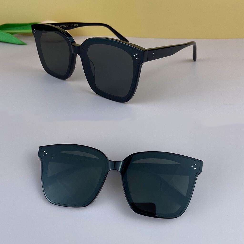 Mắt Kính Râm Nam Nữ Chống Nắng Kính Mắt Thời Trang Mặt Vuông Cá Tính Trendy