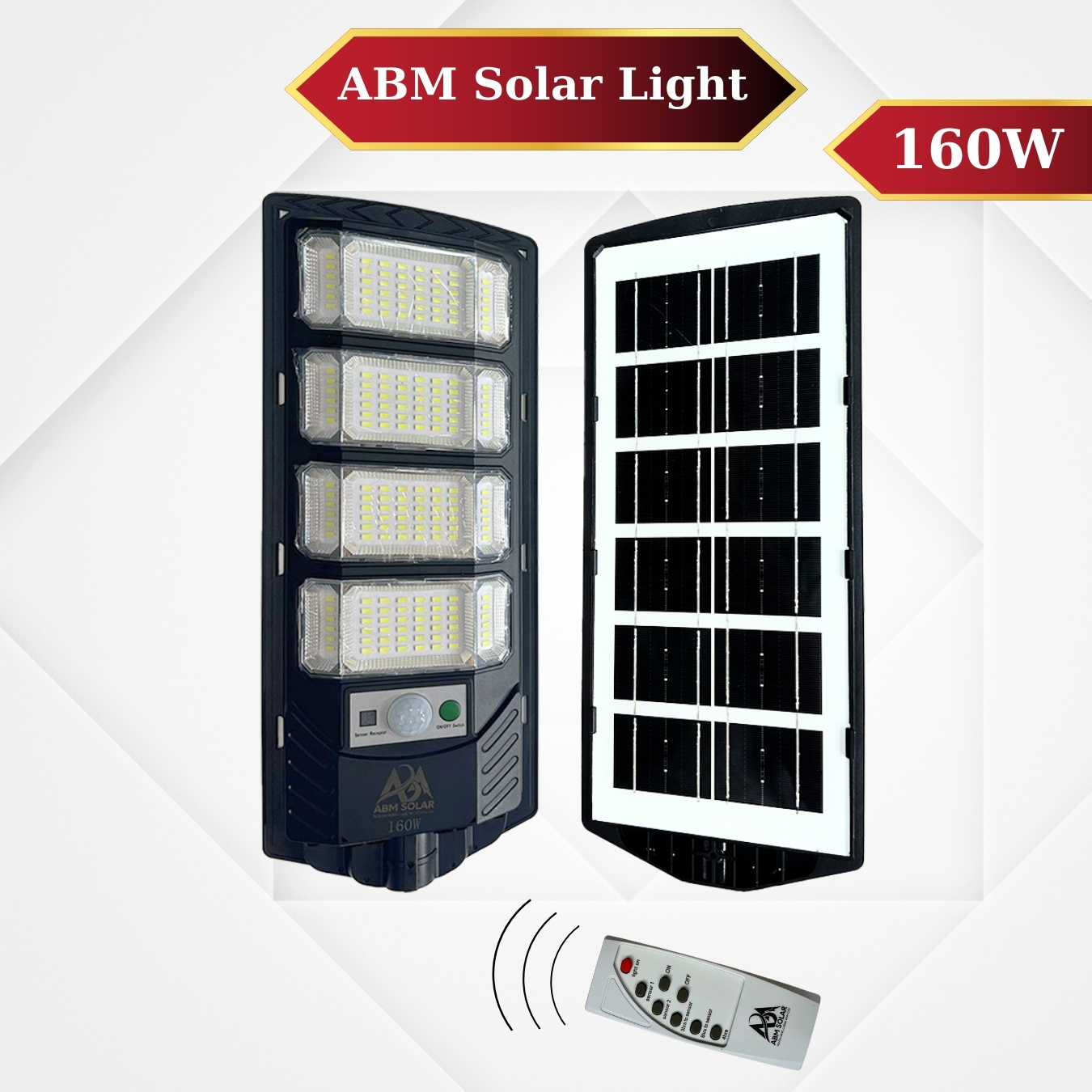 [160W] ĐÈN ĐƯỜNG NĂNG LƯỢNG MẶT TRỜI , TẤM PIN LIỀN THỂ , IP67 CHỐNG NƯỚC
