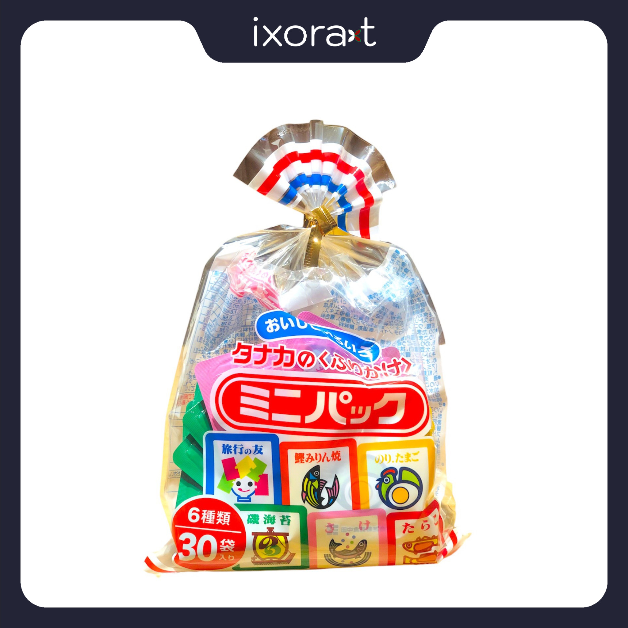 Gia Vị Rắc Cơm Tanaka mix 6 vị túi 30 gói hàng nội địa Nhật Bản