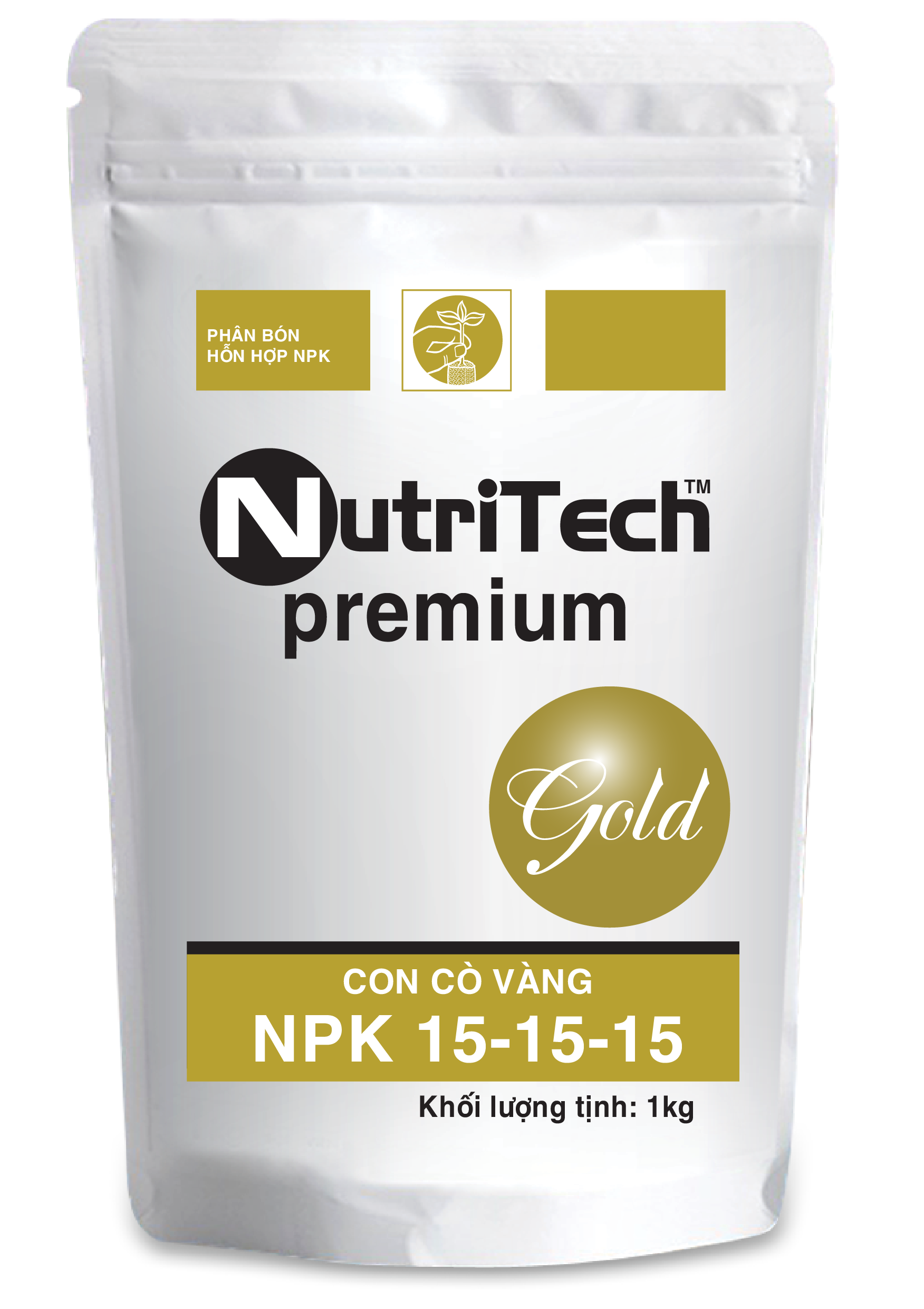 Phân bón kích thích ra hoa và đậu trái - Sử dụng giai đoạn nuôi hoa và nuôi trái non - NPK Nutritech 15-15-15 CCV