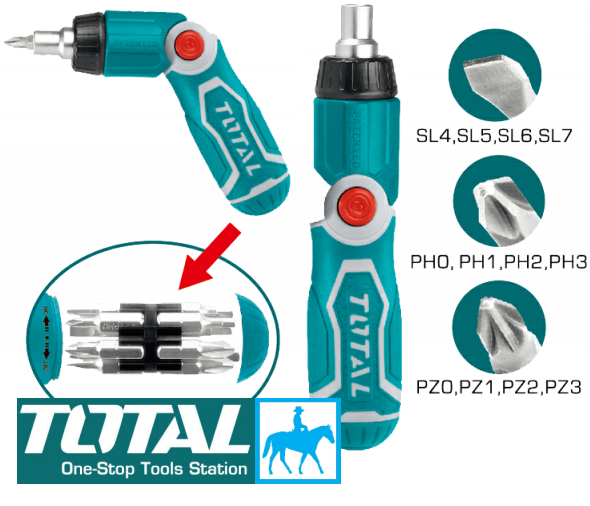 Bộ 13 công cụ tô vít gấp đa năng total chính hãng tacsd30136