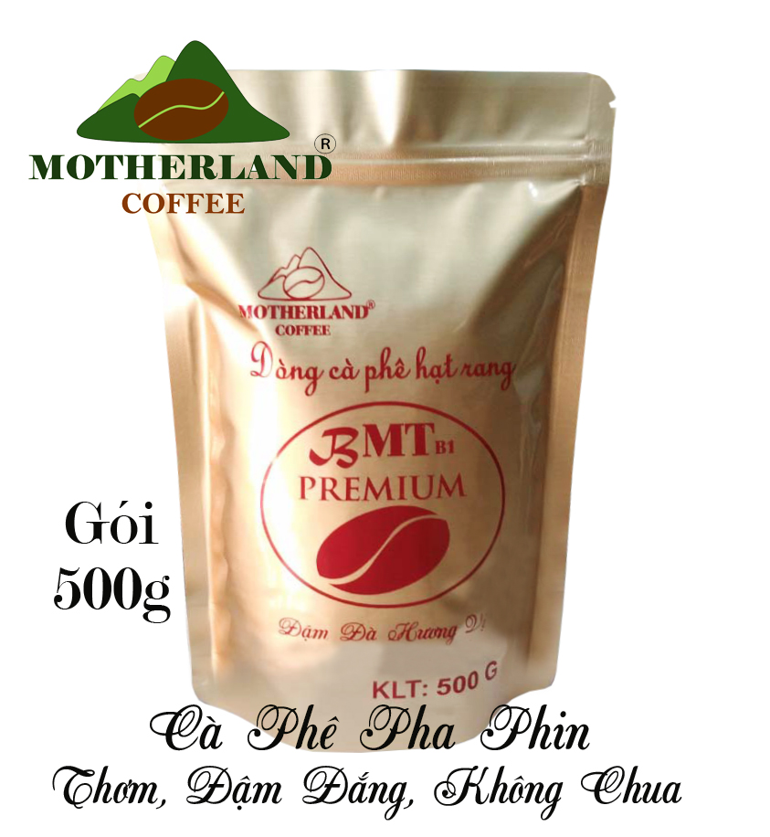 Cà phê rang xay pha phin Motherland gói 500g