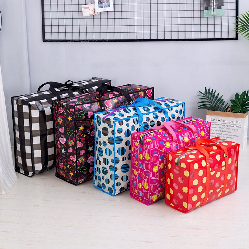 Túi bạt túi dứa túi cất chăn màn đựng đồ chống thấm nước đủ size giao màu ngẫu nhiên