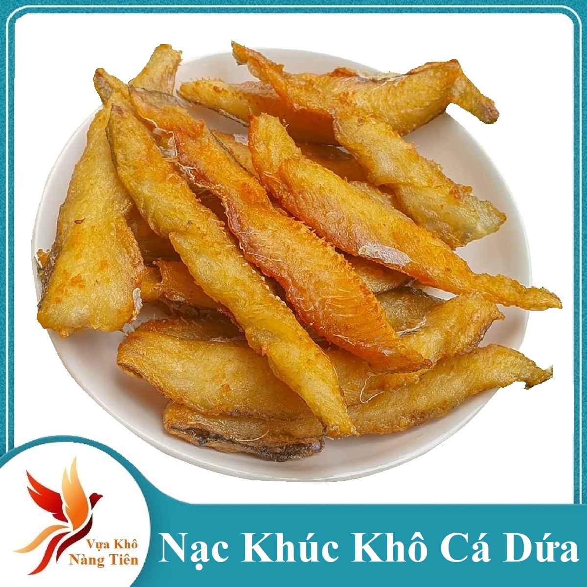 Nạc khô cá dứa cắt khúc 3 nắng nhạt muối vị ngon