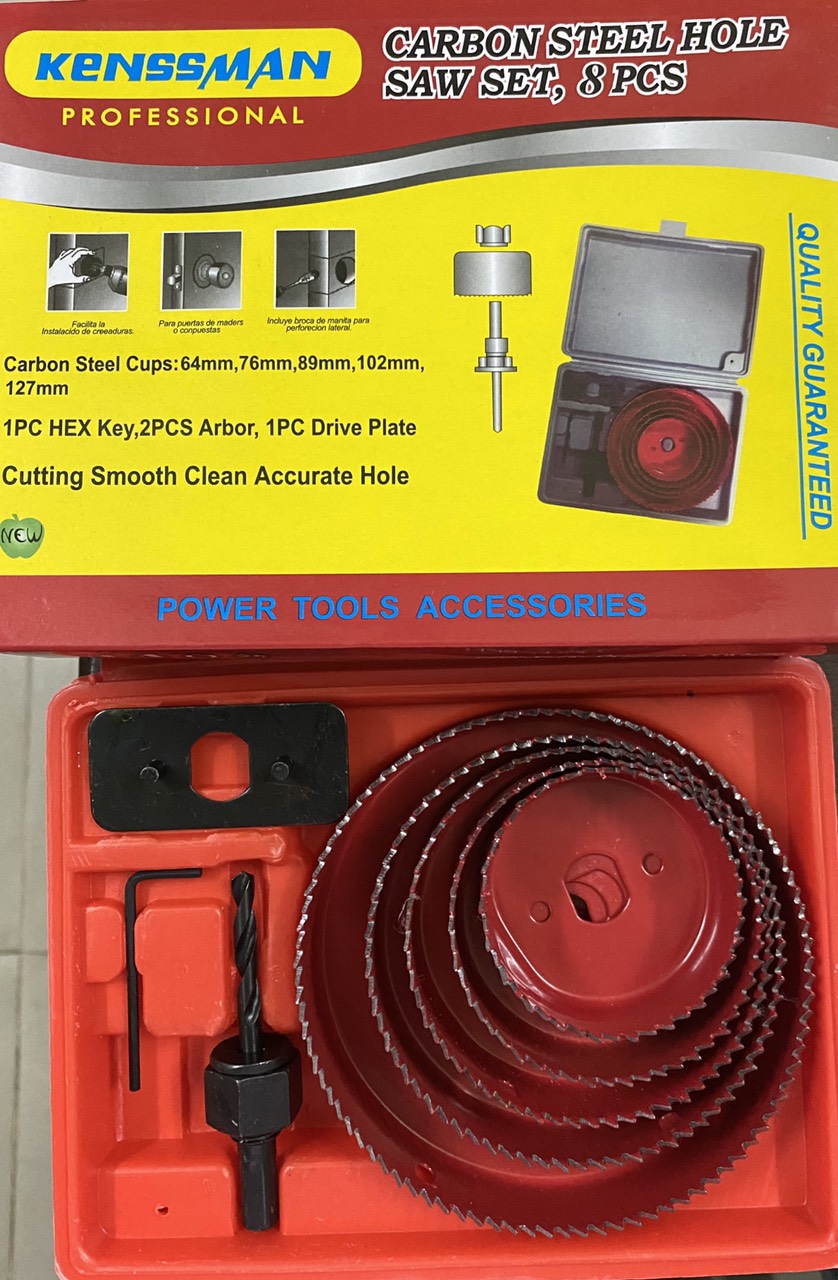 [HCM]Bộ Mũi khoét lỗ gỗ và thạch cao âm trần Kensssman 8/ 11/ 16 món