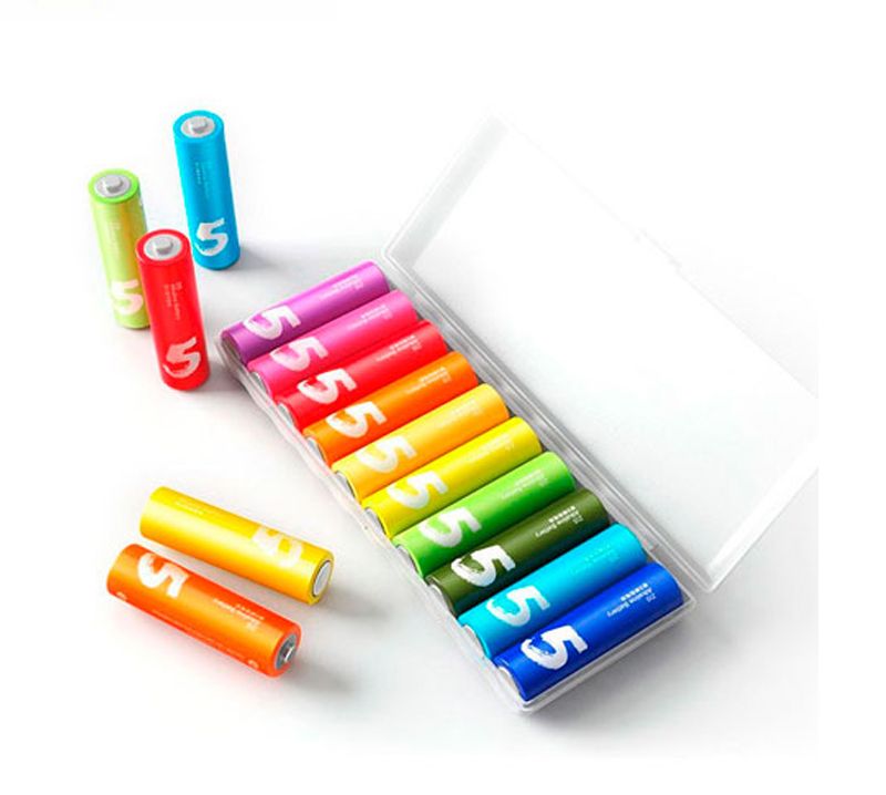 Hộp 10 viên pin tiểu xiaomi rainbow aa / aaa - pin tiểu rainbow số 5 aa, số 7 aaa chính hãng