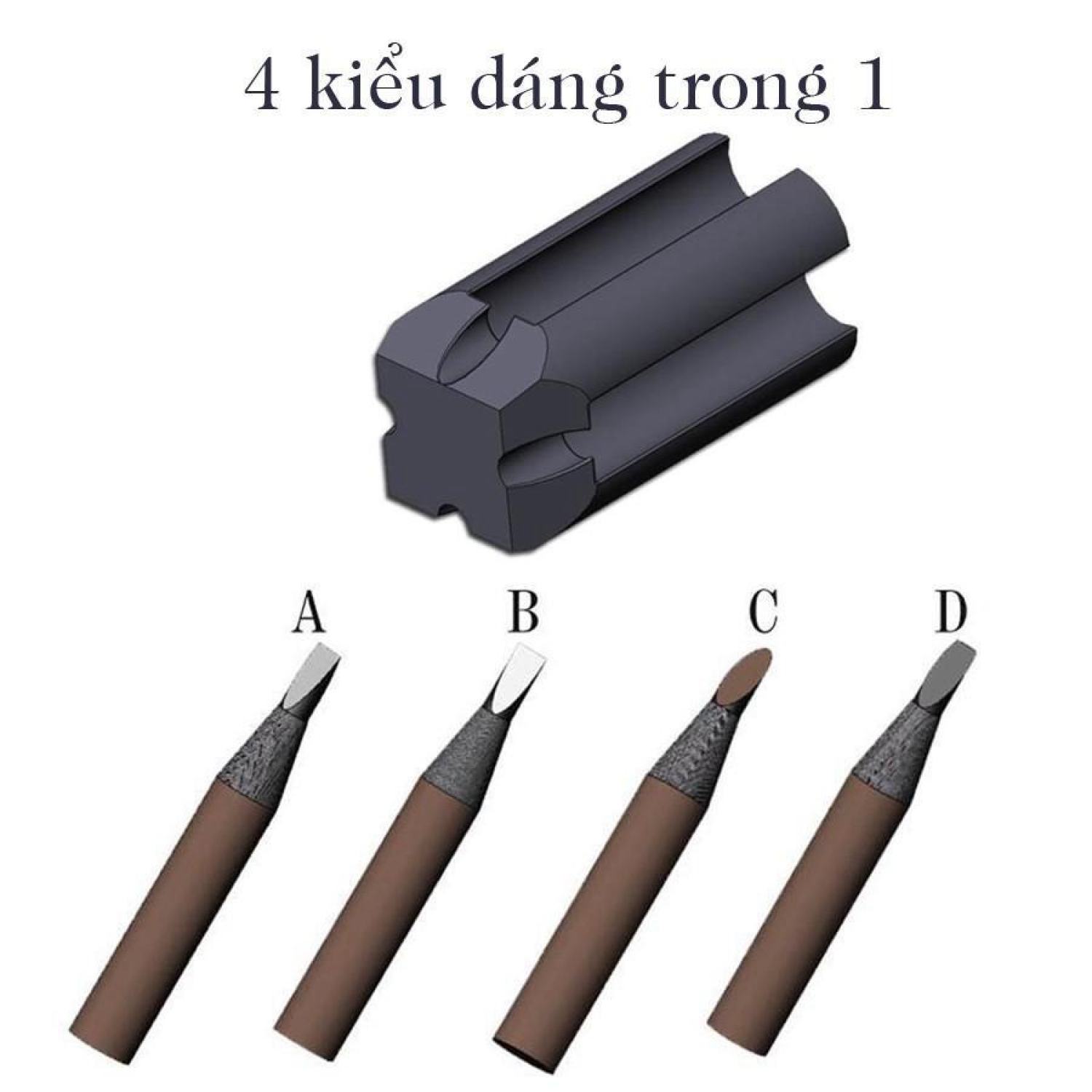 Gọt Chì Xé Gọt chì 4 kiểu dáng dùng trong phun xăm tiện lợi .