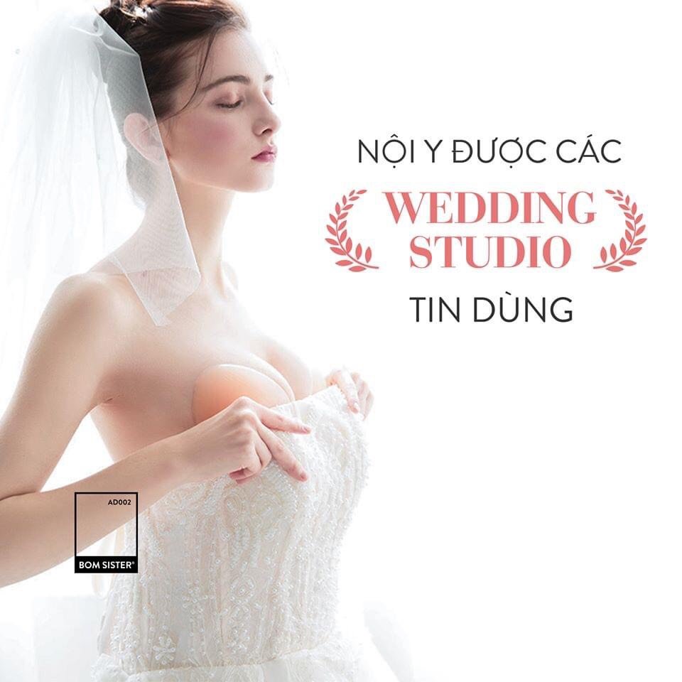 Áo dán ngực silicon cài trước - miếng dán nâng ngực siêu dính, tạo khe gợi cảm