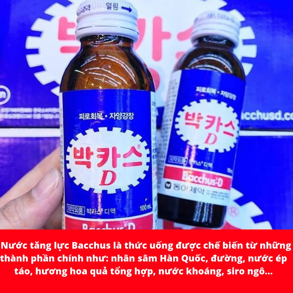 Nước tăng lực hàn quốc bacchus chai 100ml