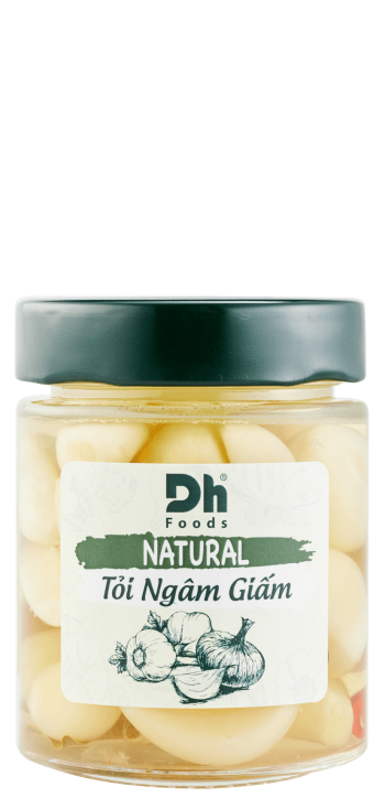 Natural tỏi ngâm giấm 150g - dh foods