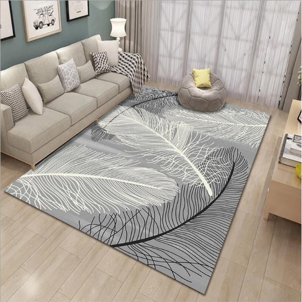 Thảm trải sàn bali phong cách hoàng gia được làm từ 100% sợi polyester cao cấp nên có khả năng chống nước chống dầu mỡ