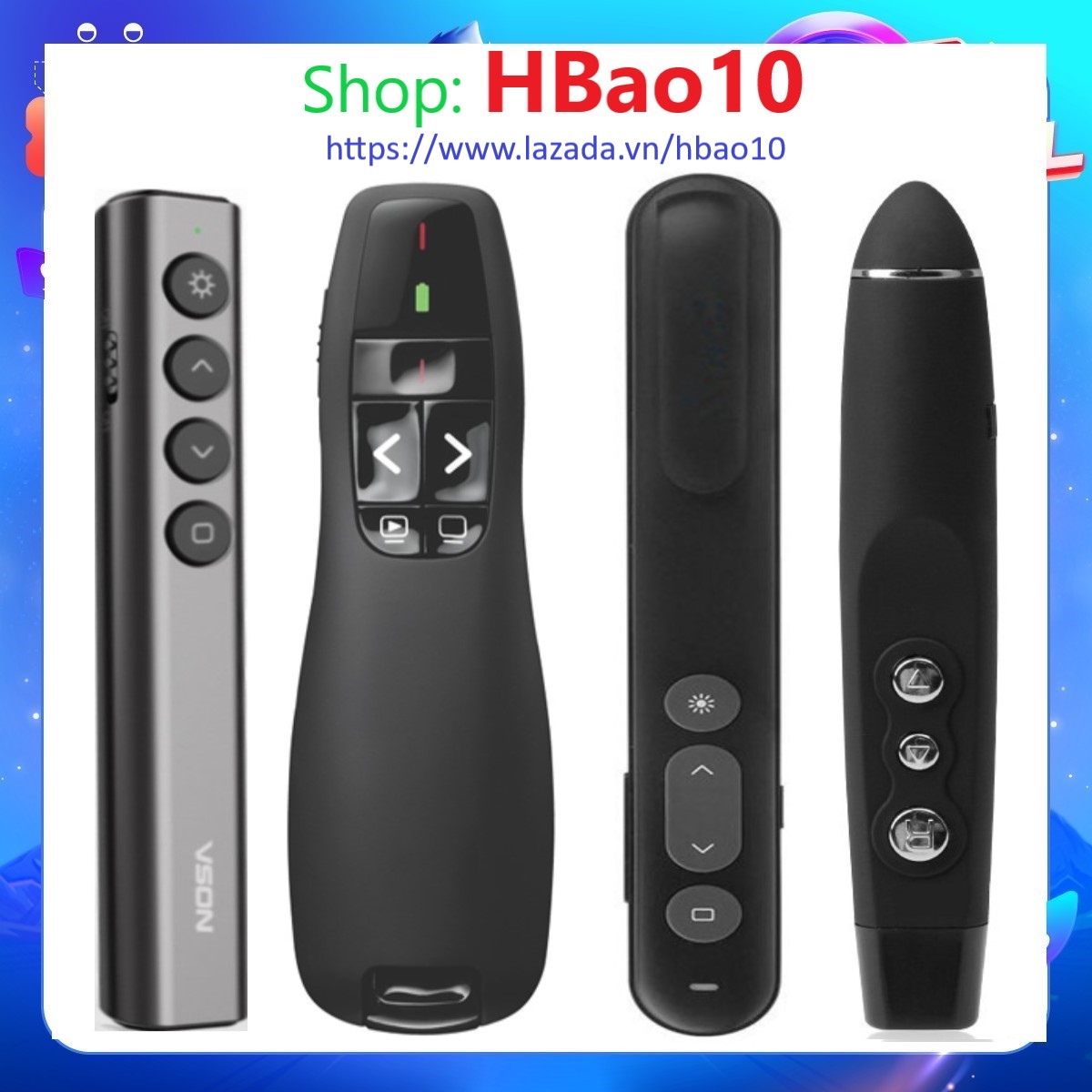  Bút trình chiếu powerpoint chỉ Lazer thuyết trình chiếu Slide không dây 2.4Ghz dùng cho máy tính laptop chỉ cần cắm usb là sử dụng 