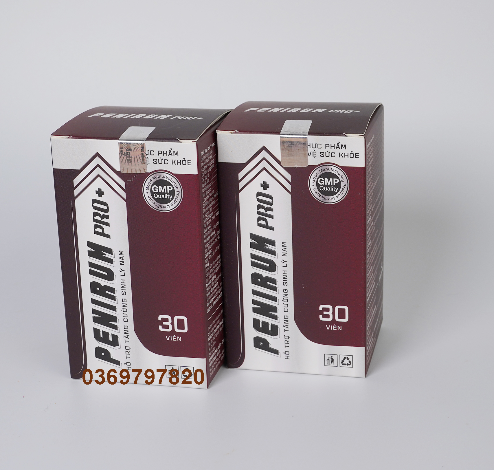 2 hộp penirum pro+ viên uống hỗ trợ sức khoẻ sinh lý nam - hộp 30 viên