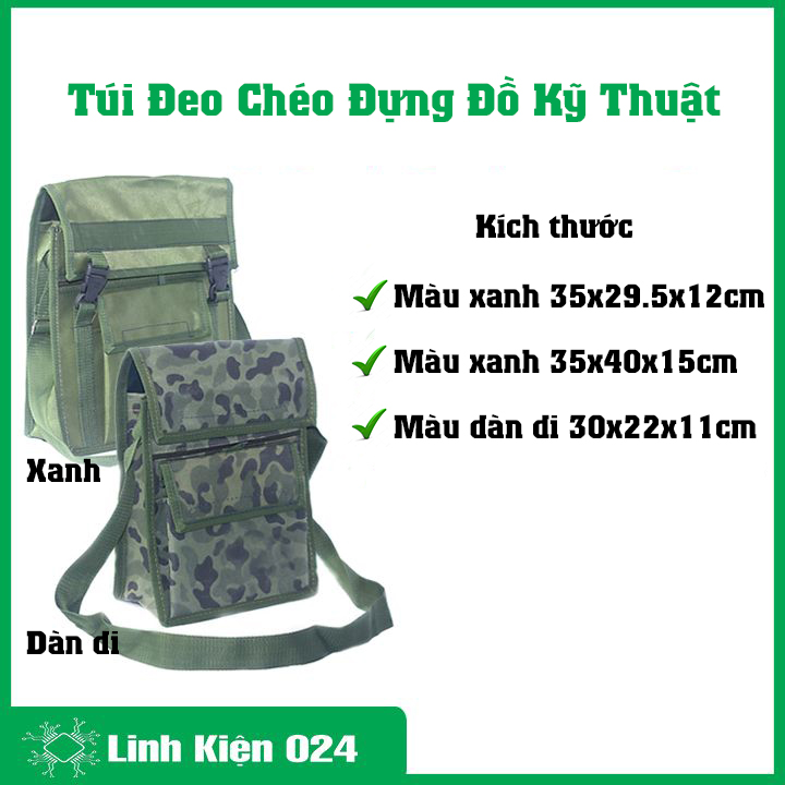 Túi đựng đồ nghề, túi kỹ thuật, đựng dụng cụ đa năng quai đeo chéo