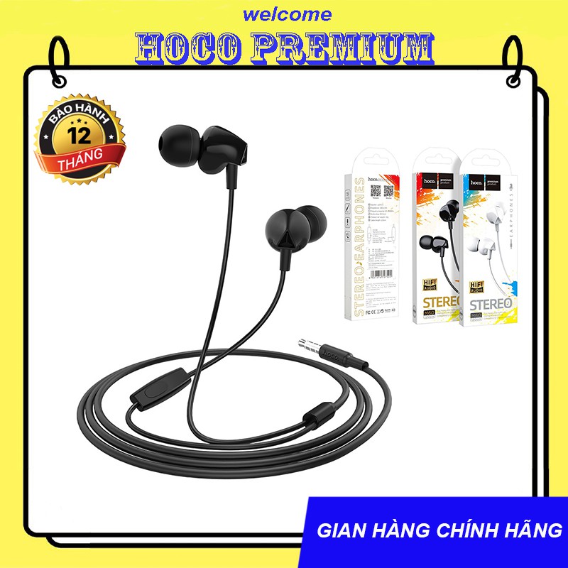 Tai nghe hoco m60 dài 1.2m- dành cho thiết bị hỗ trợ jack 3.5mm