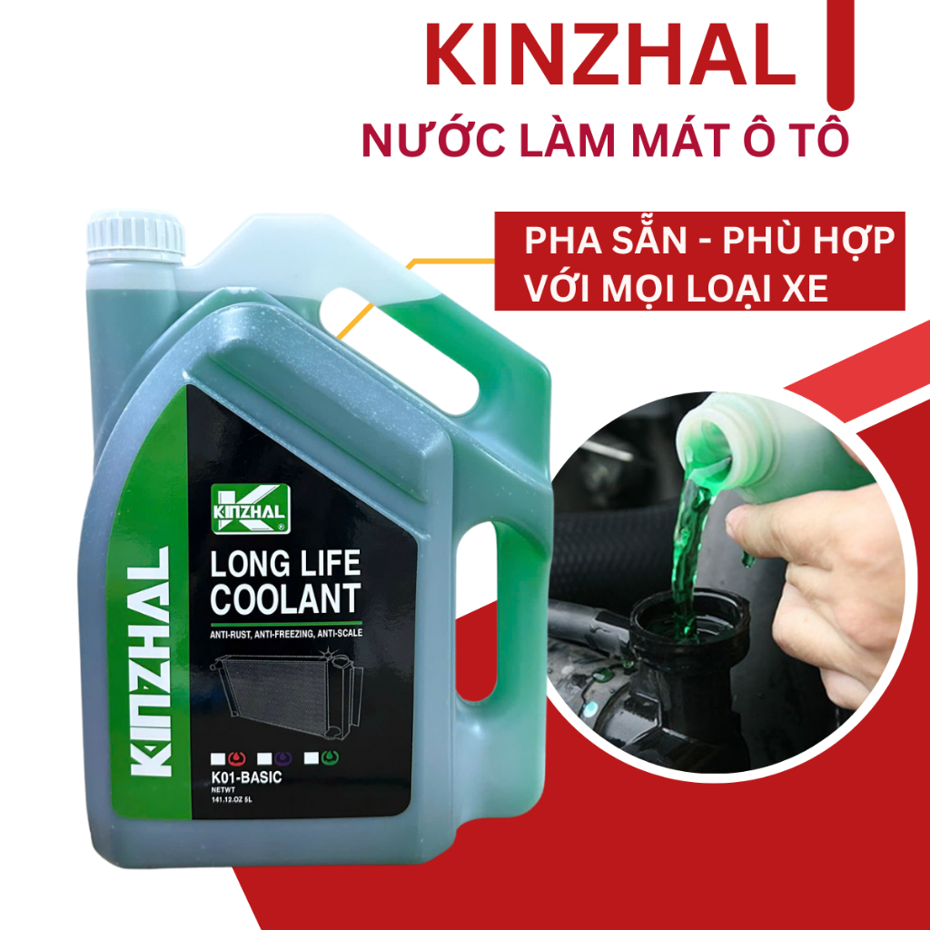 Flamingo Blue/Red Car Engine Coolant 5 Liters Pre-Mixed Cool Water to Increase Vehicle Life Giá 259,000 Đồng*Miễn phí vận chuyển