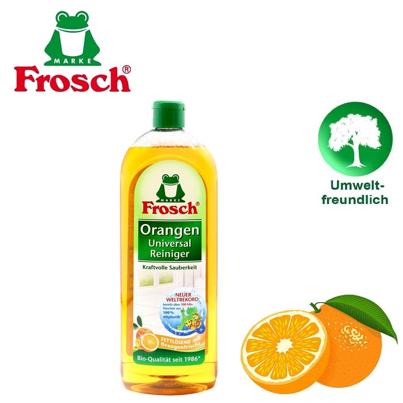 Nước tẩy rửa đa năng chính hãng frosch orangen 750 ml - hàng nhập đức