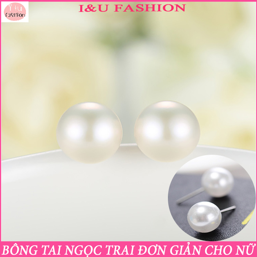 Bông tai khuyên tai nụ sát tai ngọc trai nhỏ nhắn đơn giản thanh lịch siêu xinh dễ mix đồ cho nữ KT-34