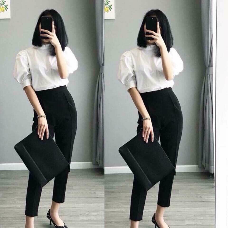 Quần baggy cạp chun sau hàng vnxk m.g