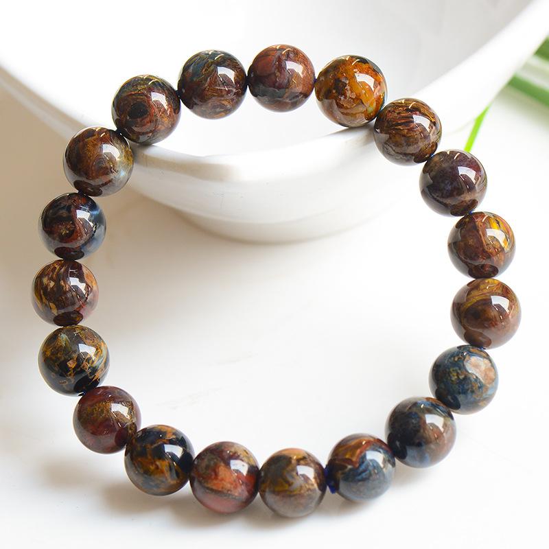 Vòng đá giông bão Pietersite tự nhiên 12 ly - Dành riêng cho nam mệnh Hỏa và Thổ