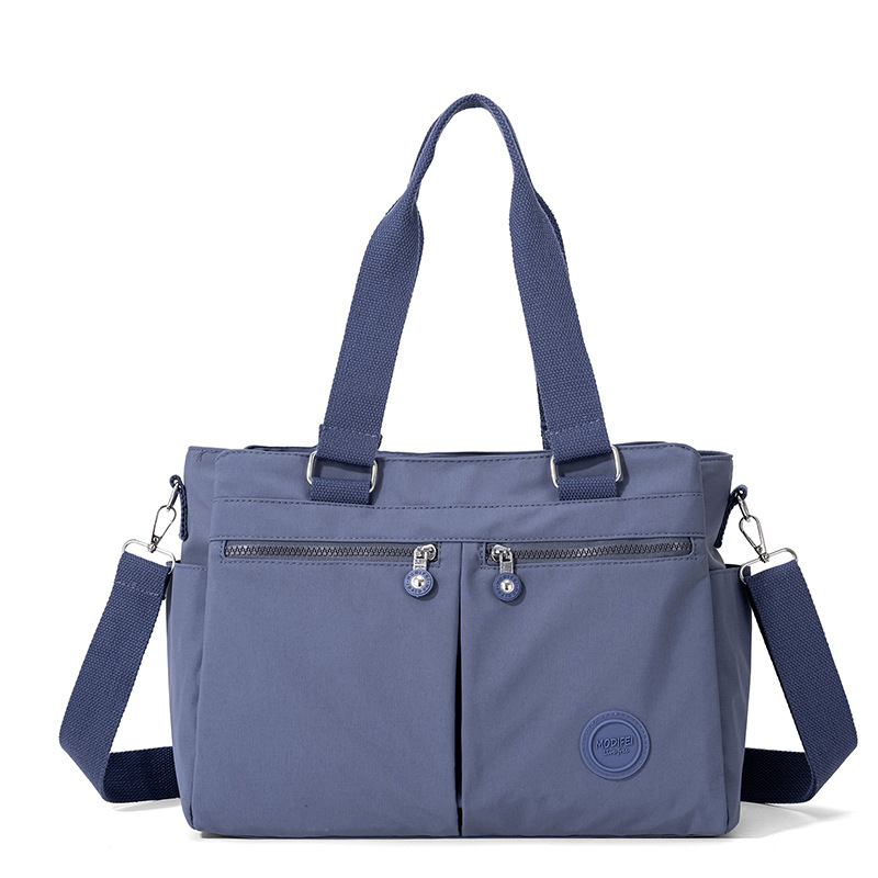 GStar Large Capacity Commuter Tote Bag Women's 2026 New Nylon Crossbody Cloth Bag Lightweight Casual Work Travel Shoulder Bag Simple Multi-layer Handbag Single Shoulder Slant Bag Ready Stock - 2