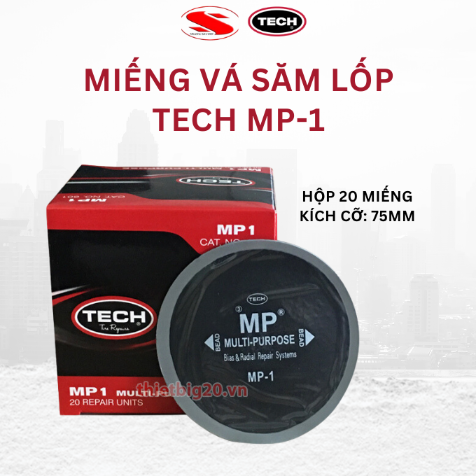 Hộp 20 miếng vá lốp xe tech mp-1