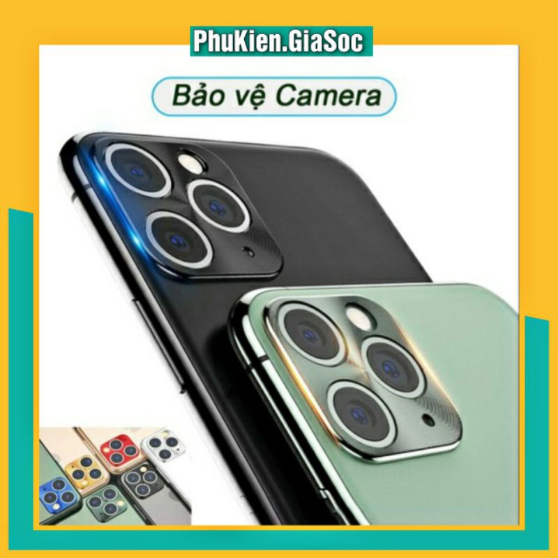 Viền kim loại bảo vệ camera iphone - dành cho iphone 11pro/11 promax/11