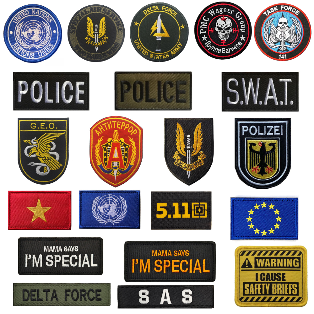 Patch Velcro Vải Thêu, Miếng Dán Áo, Balo, Mũ