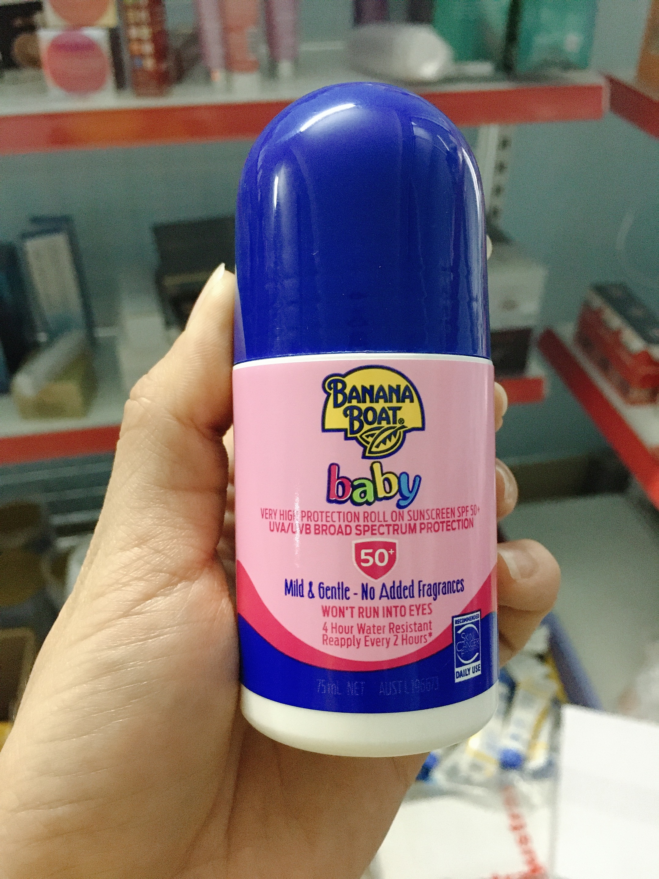 KEM CHỐNG NẮNG TRẺ EM DẠNG LĂN BANANA BOAT BABY SPF 50+ KIDS 75ML ROLL ON