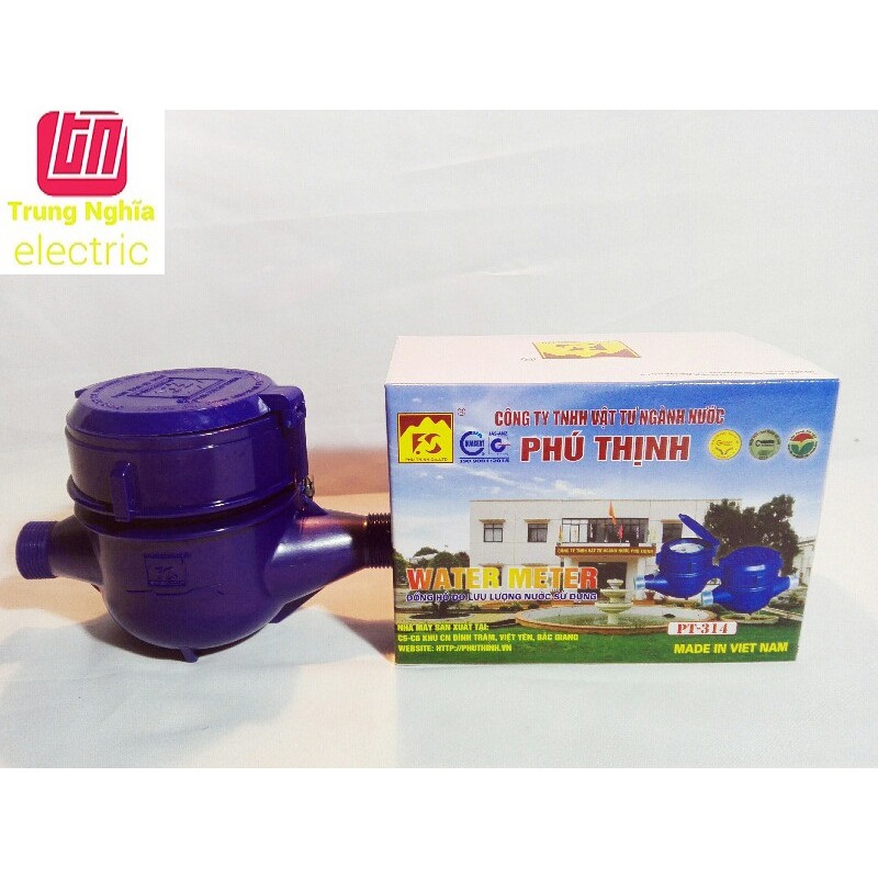 Đồng hồ đo lưu lượng nước sử dụng bằng nhựa abs - phú thịnh
