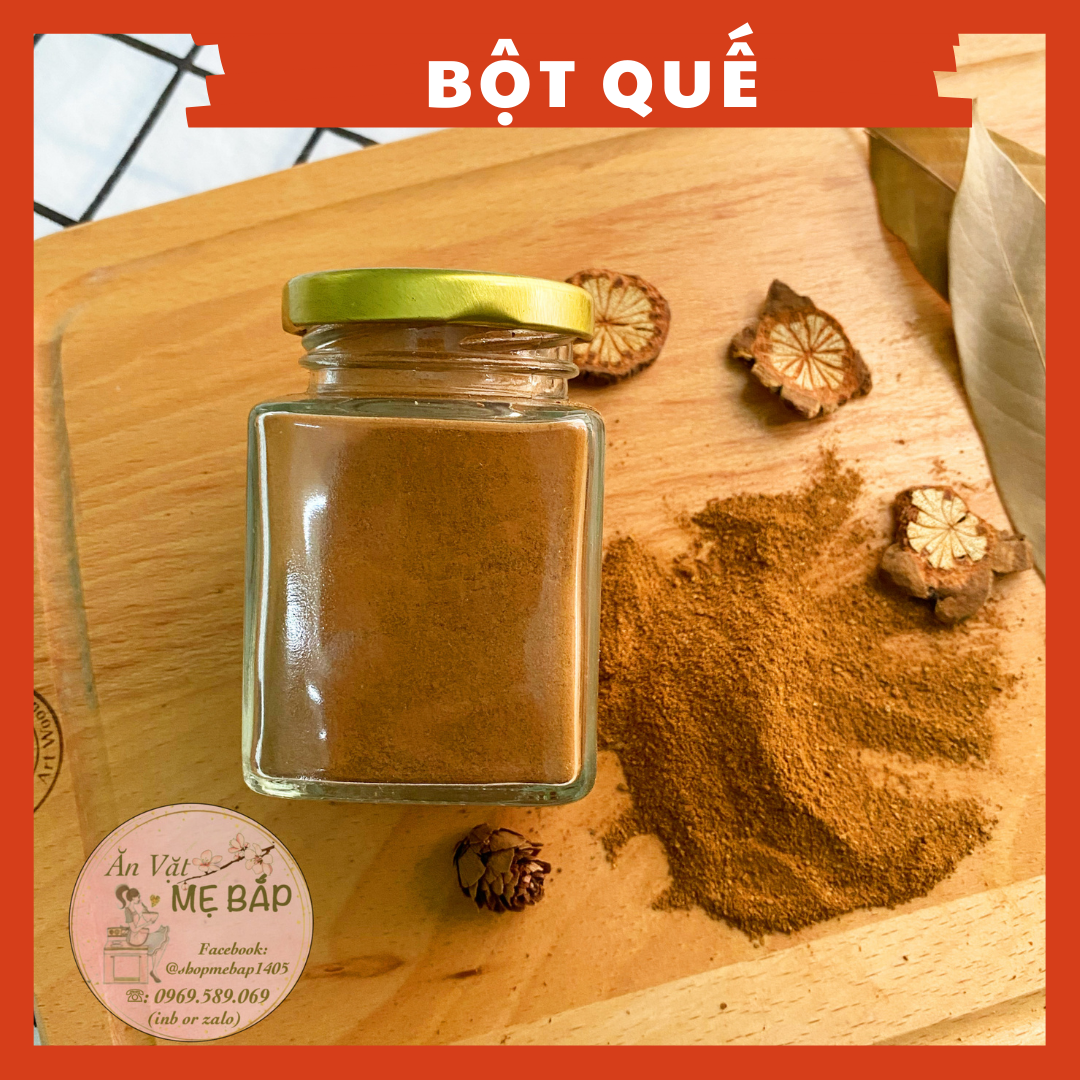 Bột Quế Nguyên Chất Hũ 80Gram - Gia Vị Sấy Nguyên Chất - Shop Mẹ Bắp [Date 12 tháng]