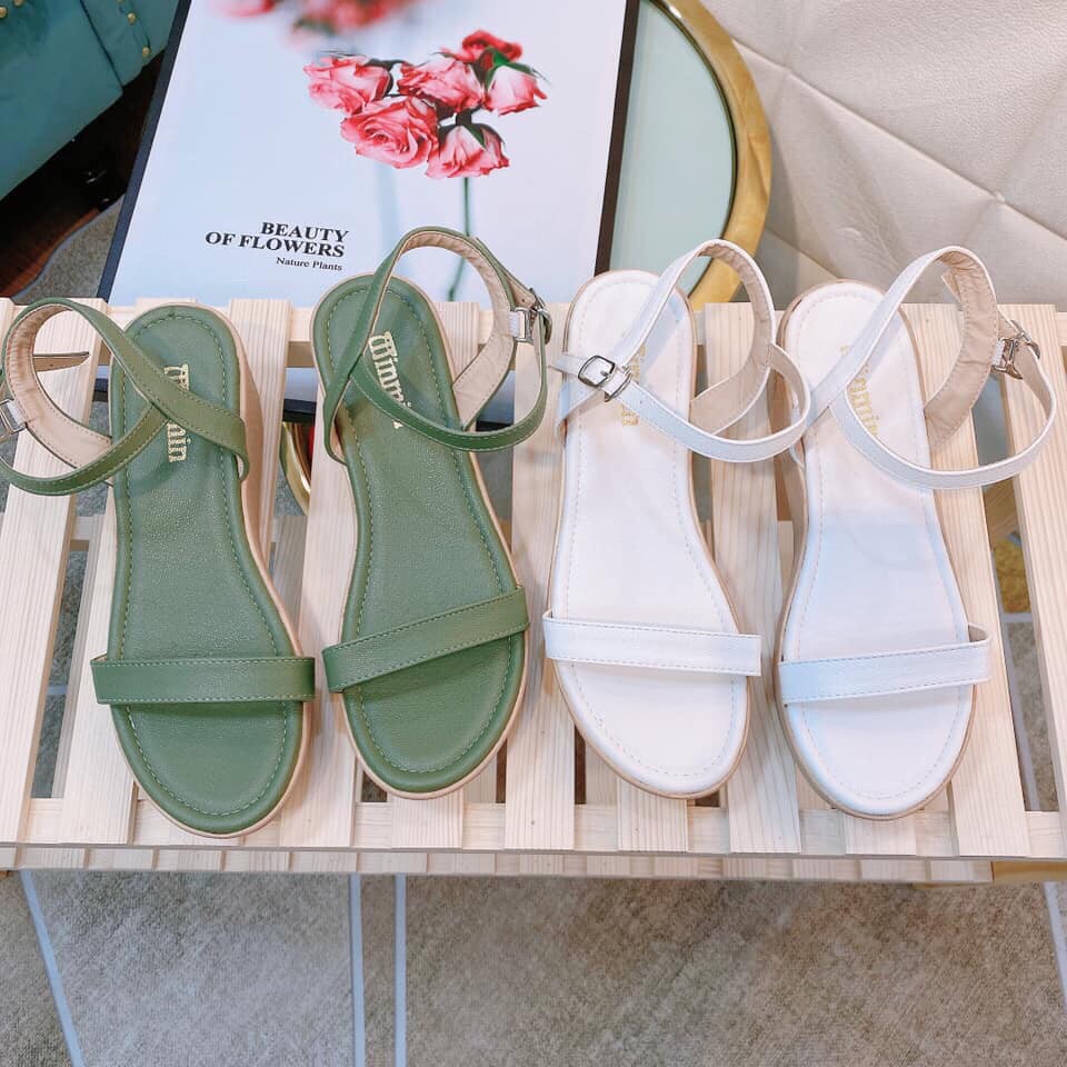 Giày sandal nữ đế xuồng, giày cao gót thời trang mang êm chân gót cao 5p fom chuẩn size 35-39 đủ màu