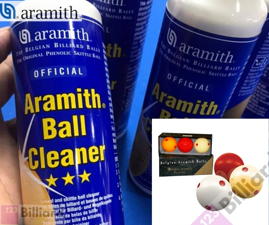 Sữa lau bi Aramith Ball Cleaner chai 250ml
