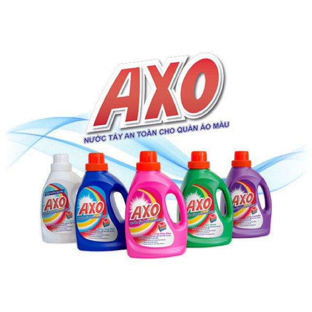 [HCM]Nước Tẩy Quần Áo Màu AXO chai 400ml - Xanh/hồng