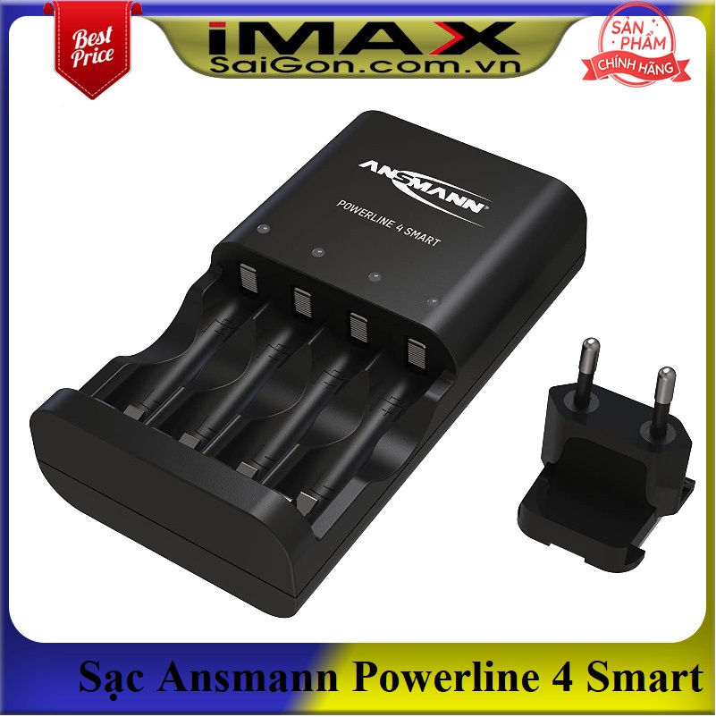 HCMBộ sạc pin Ansmann Powerline 4 Smart