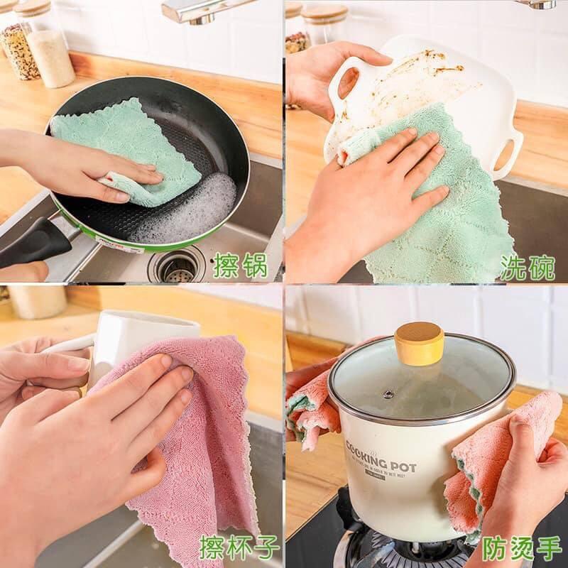 Combo 5 khăn lau đa năng 2 mặt